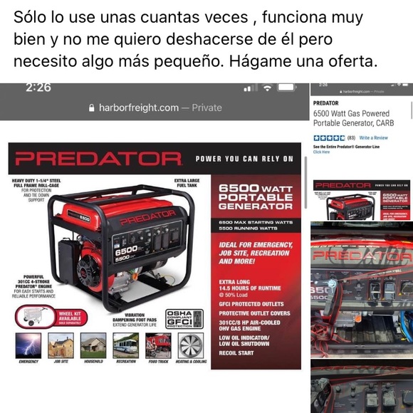 Generator PREDATOR - Picture 1 of 10